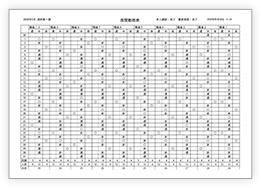 夜間勤務表